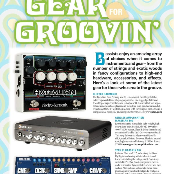 Sadowsky Featured in Feb 2018 Issue of Vintage Guitar