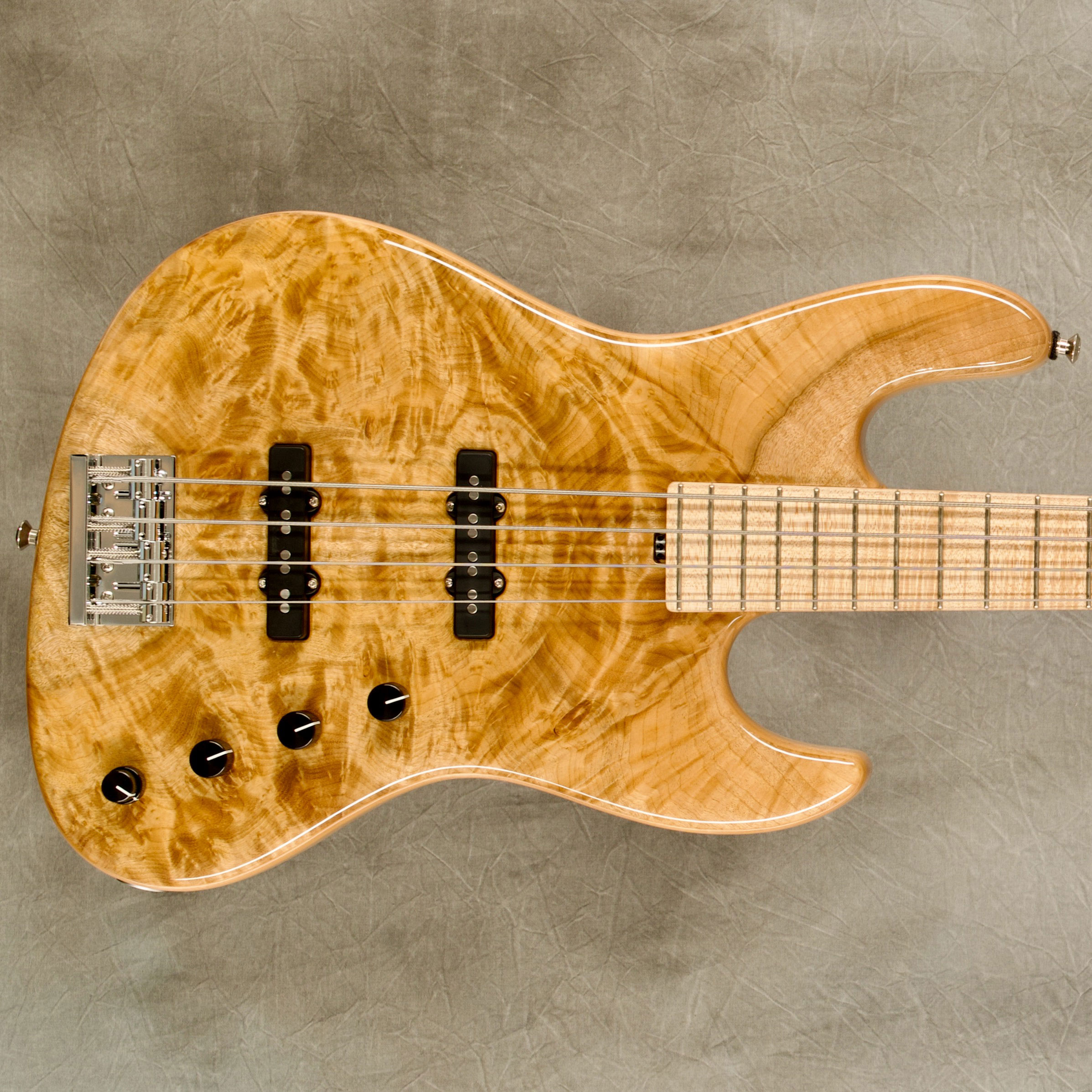 9432 Natural Myrtle 4-21 Standard. - Sadowsky Guitars