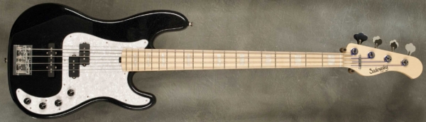 Model P4 Vintage
Serial #9331
Finish Black Pearl
Body Chambered Swamp Ash
Weight 8.66 lbs
Neck Maple with thin matte nitro finish
Radius/Nut 9" radius, 1.5" nut width
Fingerboard Maple with White Pearl Block Inlay
Pickguard White Pearl
Hardware Chrome
Pickups Sadowsky P/J
Preamp Sadowsky preamp with vintage tone control