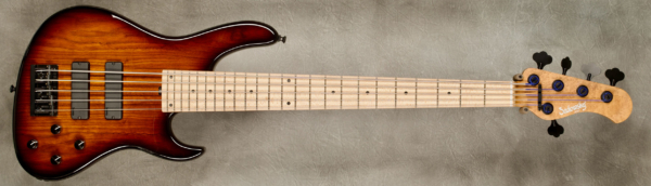 Model 5-24 Modern
Serial #9388
Finish '59 Burst
Body Chambered Roasted Swamp Ash
Weight 7.93 lbs
Neck Roasted Master Grade Birdseye Maple with thin matte nitro finish
Radius/Nut 12" radius, 1 7/8" (47.625mm) nut width
Fingerboard Maple
Pickguard None
Hardware Black
Pickups Sadowsky Soapbars
Preamp Sadowsky preamp with vintage tone control