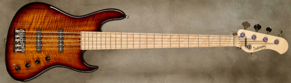 Model 5-22 Will Lee Standard
Serial #9091
Finish '59 Burst
Body Chambered Swamp Ash w/ T'Zlam Top
Weight 8.01 lbs
Neck Maple with thin matte nitro finish
Radius/Nut 12" radius, 1 3/4" nut width
Fingerboard Birdseye Maple
Pickguard None
Hardware Chrome
Pickups Sadowsky Humcancelling J/J in 60's positions
Preamp Sadowsky mid-boost preamp with vintage tone control
Case Sadowsky Portabag